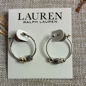 Ralph Lauren silver hoop earrings